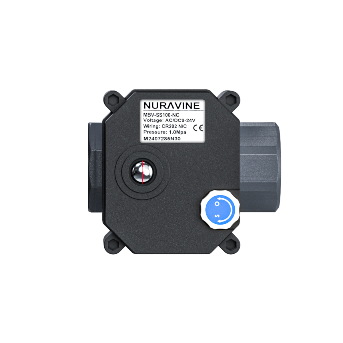 1-Inch Schedule 80 PVC Motorized Electronic Ball Valve