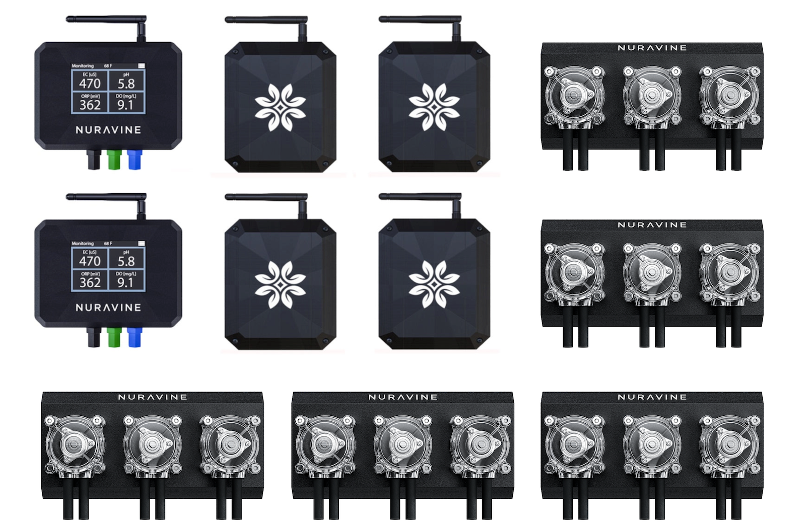 Aurora, Elixir pumps and Flux controllers — a modular system